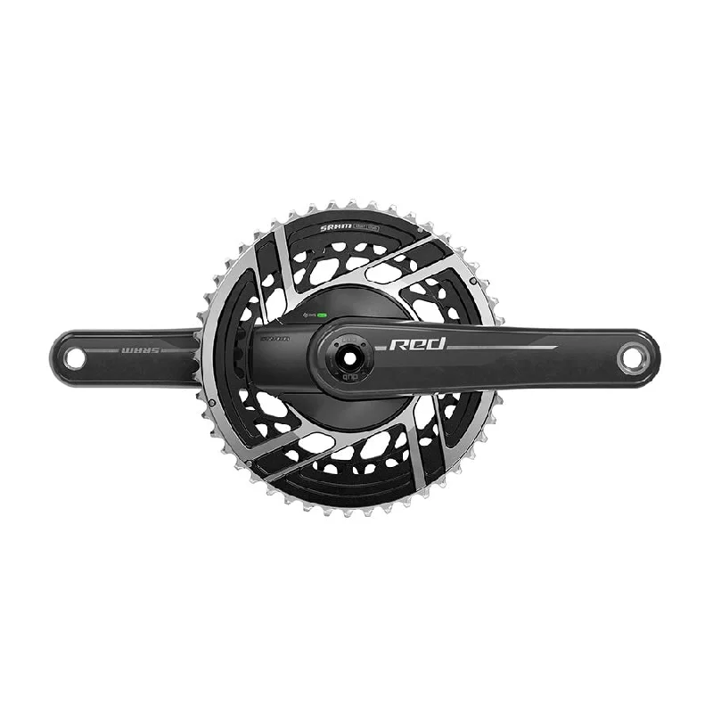 SRAM RED AXS Power Meter Crankset - 165mm 2x 12-Speed 48/35t 8-Bolt Direct Mount DUB Spindle Interface Natural Carbon E1