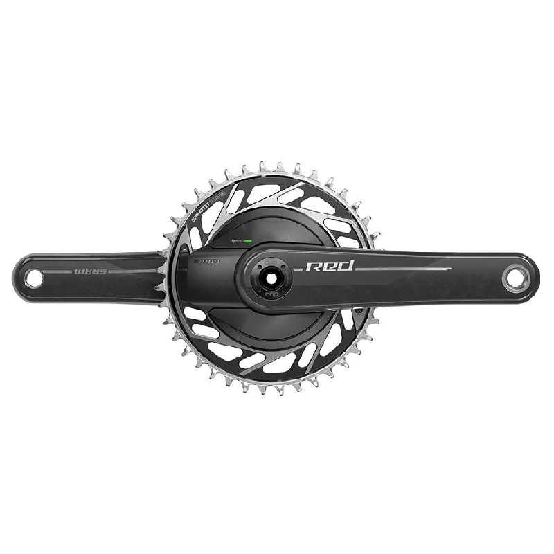 SRAM RED 1x XPLR AXS Power Meter Wide Crankset - 172.5mm 13-Speed 40t Threaded Mount 8-Bolt PM Spider DUB Spindle Natural Carbon E1