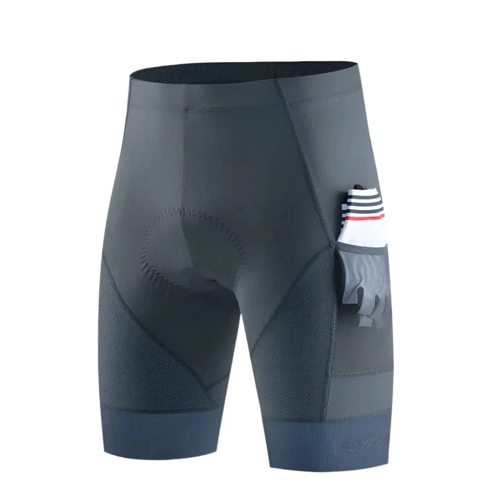 Men's Cycling Shorts 2 Pockets Bicycle Shorts Summer Road Bike Short MTB 3D Padded Shockproof Shorts Riding Clothing