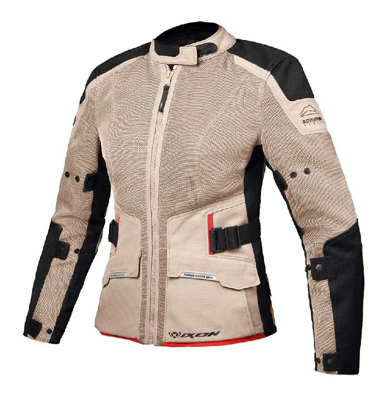 IXON M-NJORD LADY JACKET - SAND/BLACK/RED