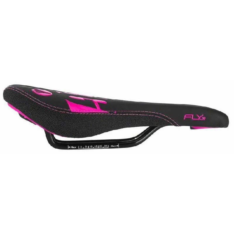 Fly Jr Saddle Steel Rails - Blk/Pink