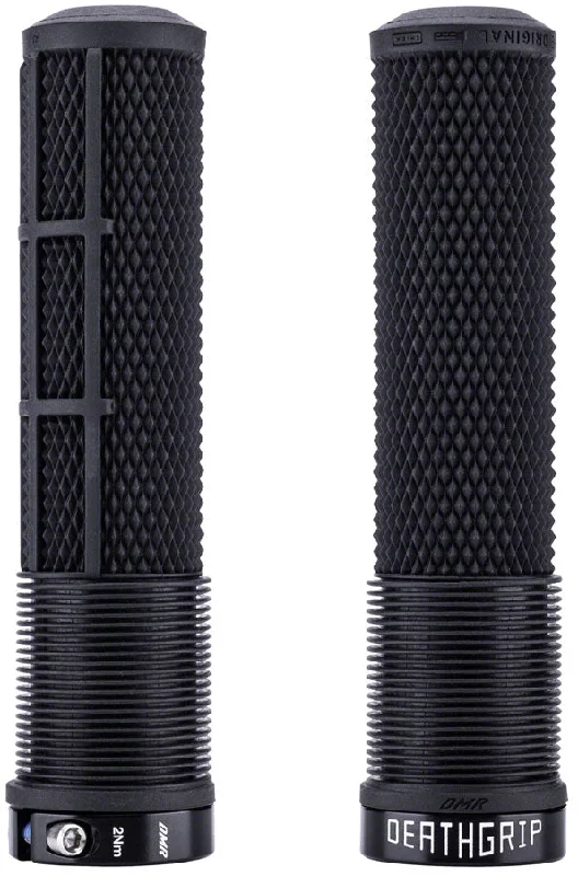 DMR DeathGrip 2 Flangeless Grips - Thick Lock-On Black