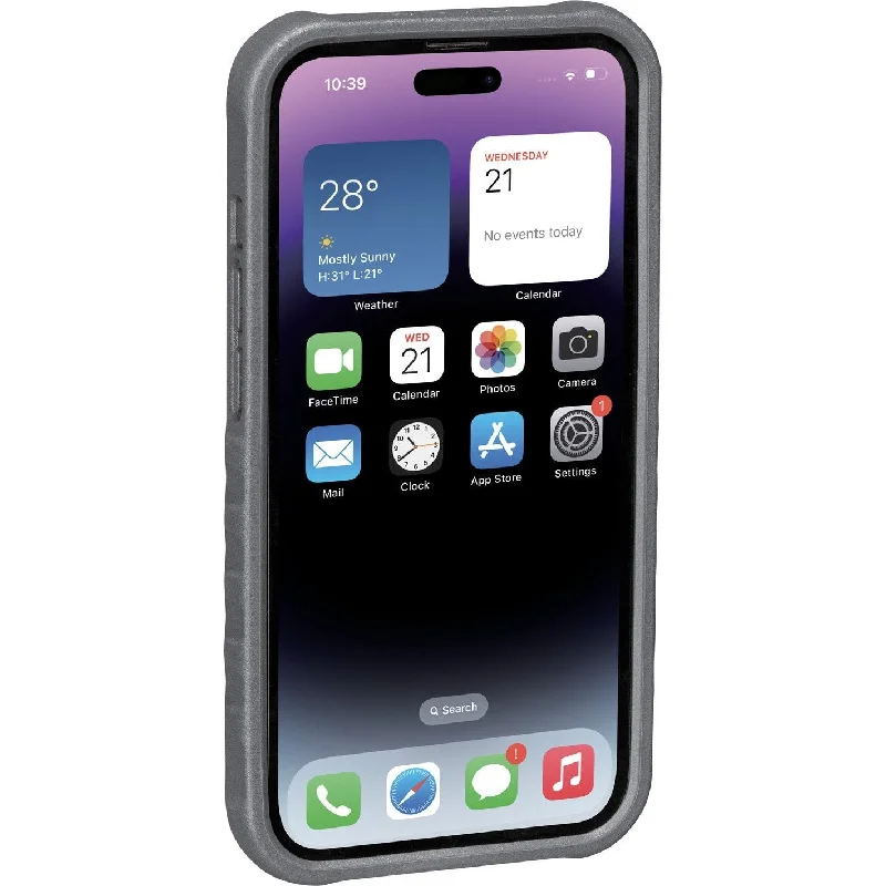 Custodia Topeak RideCase per iPhone 14 Pro nera/grigia