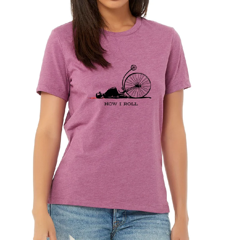 HOW I ROLL: Ladies' Relaxed Heather CVC Short-Sleeve T-Shirt