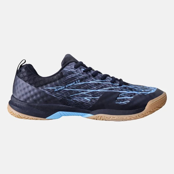 Nivia Powerstrike 3.0 Badminton Shoes -Black/Blue