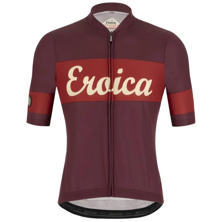 Santini Eroica Ruby Wool Jersey