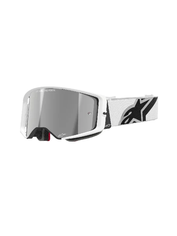 ALPINESTARS SUPERTECH CORP GOGGLES - WHITE MIRROR SILVER