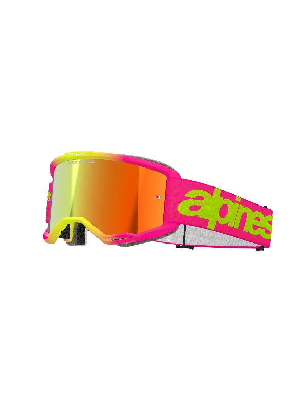 ALPINESTARS VISION 5 WOODMARK GOGGLES - PINK FLUO YELLOW MIRROR RED