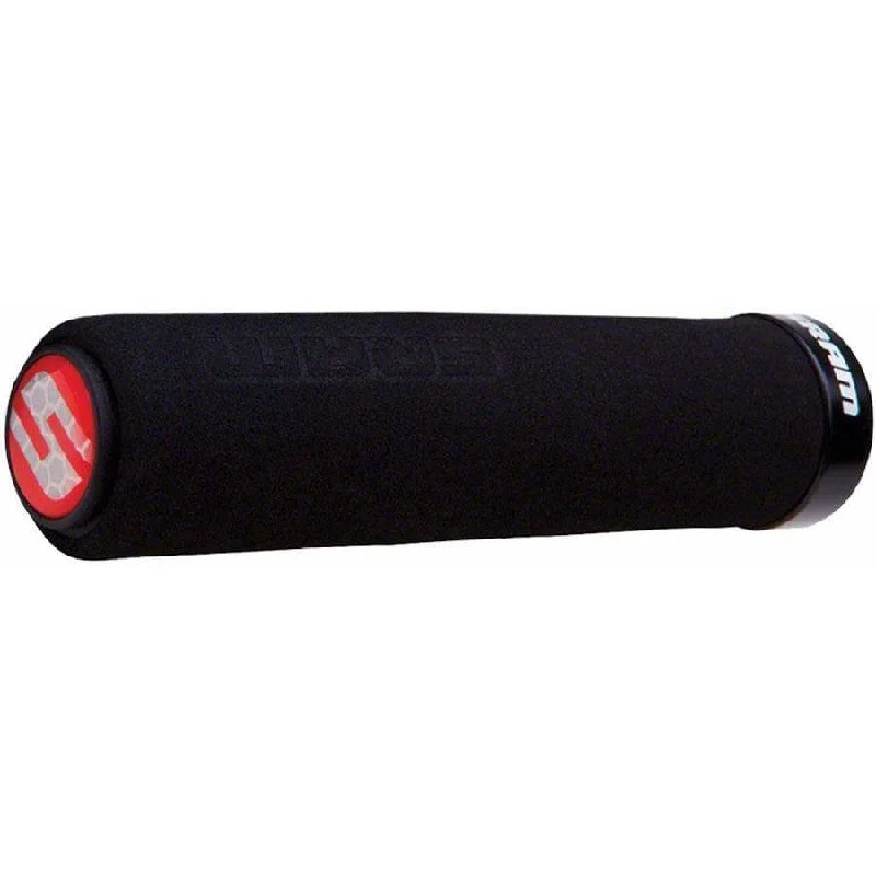 Foam Bike Handlebar Grips - Black, Lock-On