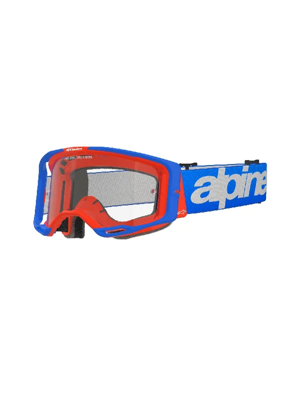 ALPINESTARS VISION 8 WOODMARK GOGGLES - BLUE ORANGE CLEAR