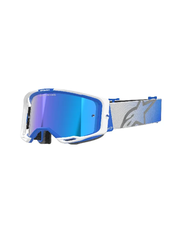 ALPINESTARS VISION 8 CORP GOGGLES - BLUE WHITE MIRROR BLUE