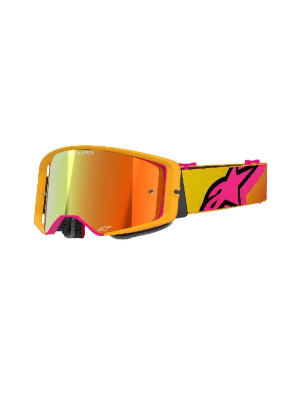 ALPINESTARS SUPERTECH CORP GOGGLES - YELLOW PINK MIRROR RED