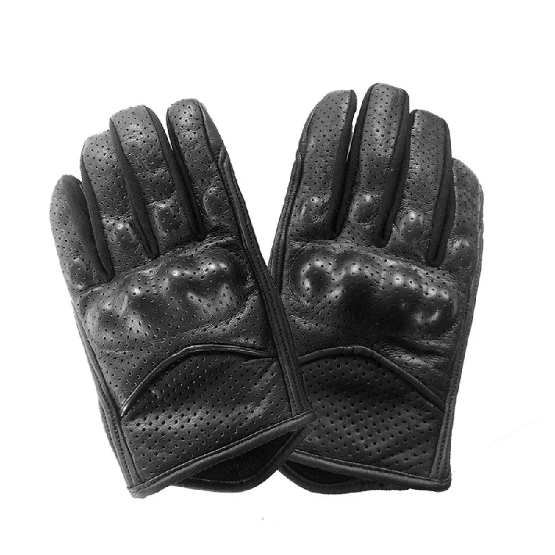 TENTENTHS FREEDOM LEATHER GLOVES - BLACK