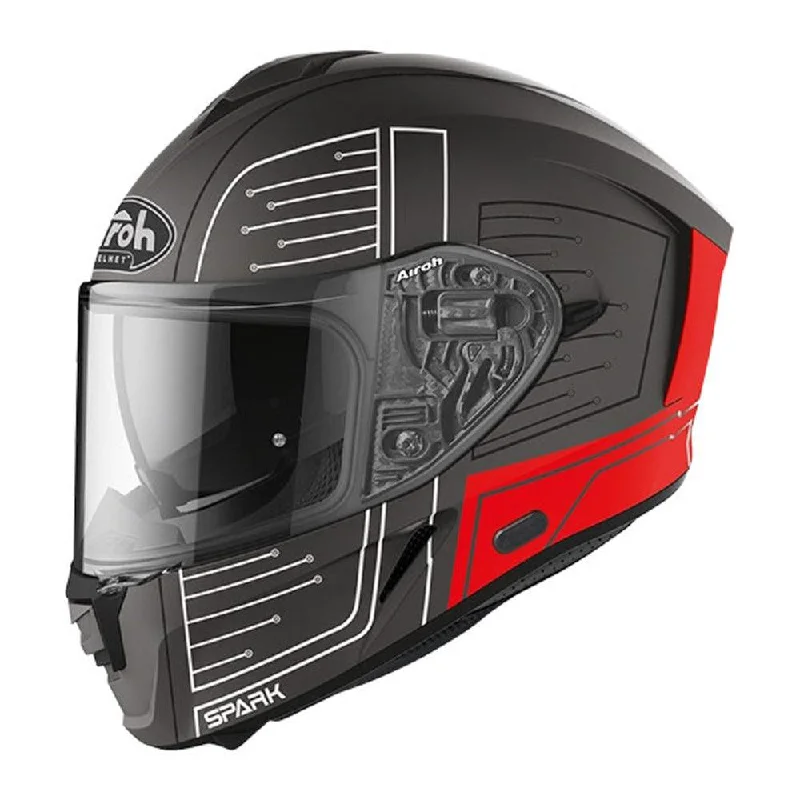 AIROH SPARK CYRCUIT HELMET - MATT RED