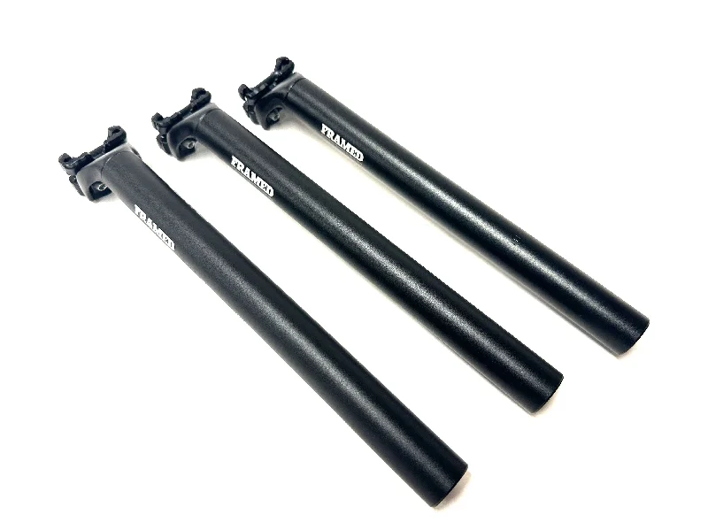 Lot of 3 FRAMED Light Alloy MTB Road Bike Seatpost 31.6mm X 350mm Black NEW