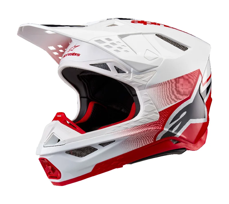 ALPINESTARS 2025 SUPERTECH M10 UNITE HELMET - RED/WHITE GLOSSY