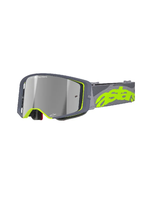 ALPINESTARS SUPERTECH STREAM GOGGLES - GREY FLUO YELLOW MIRROR SILVER