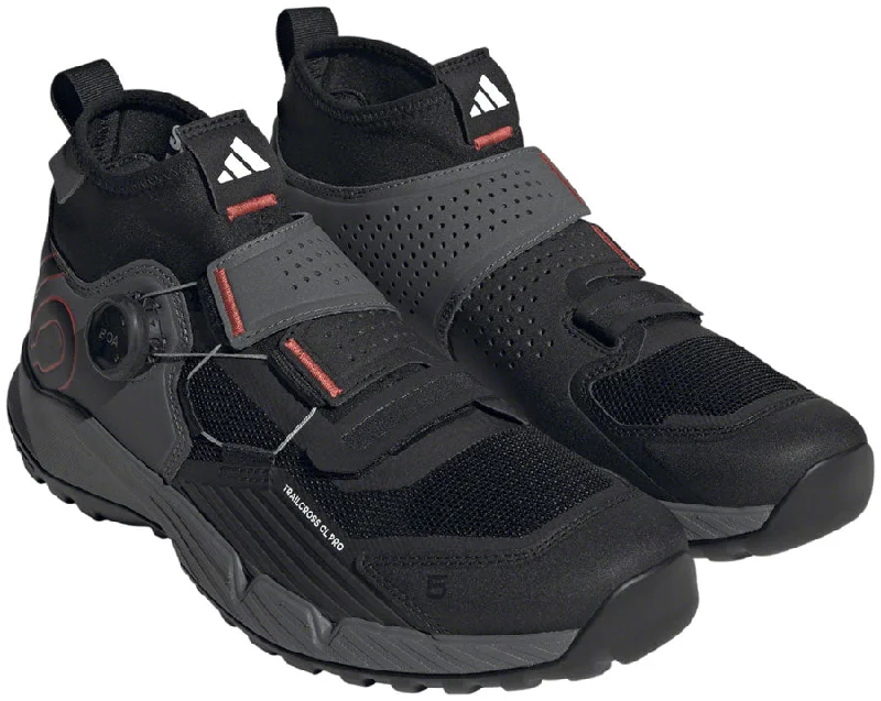 Five Ten Trailcross Pro Mountain Clipless Shoes - Mens Gray Five/Core BLK/Red 9.5