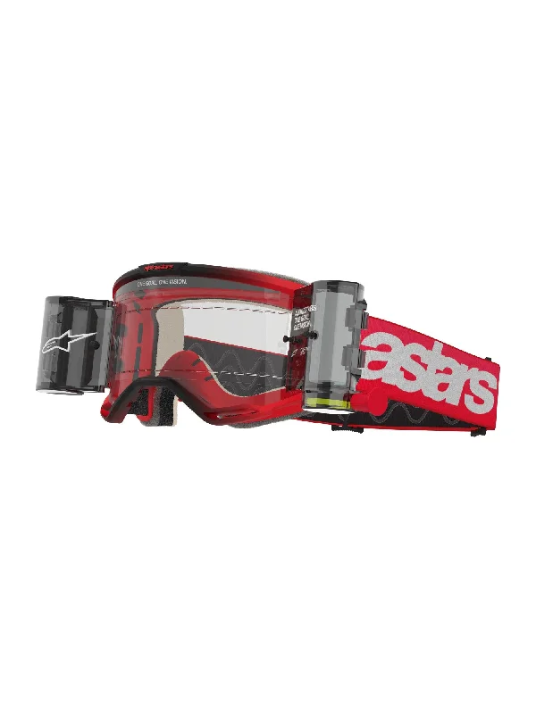 ALPINESTARS VISION 5 BLAZE GOGGLES - RED CLEAR ROLL-OFF