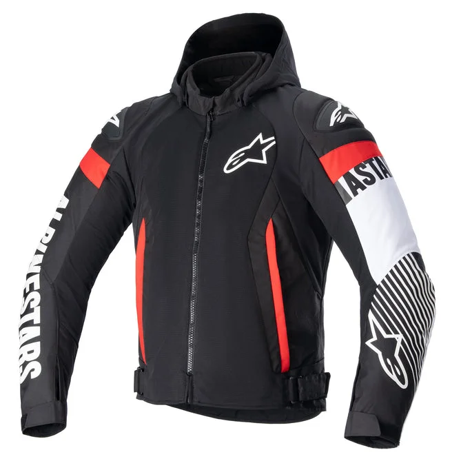 ALPINESTARS ZACA AIR JACKET - BLACK/WHITE/RED FLURO