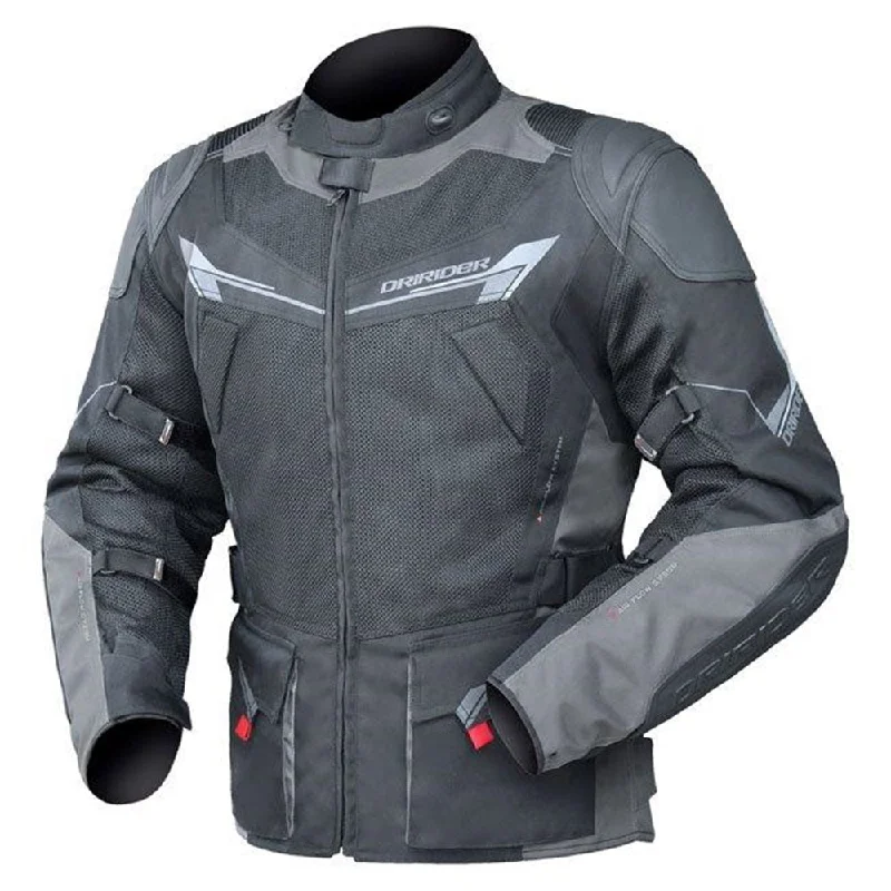 DRIRIDER NORDIC 3 AIRFLOW JACKET - BLACK/GREY