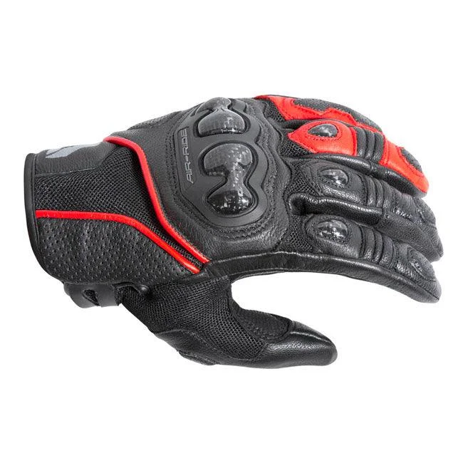 DRIRIDER AIR-RIDE 2 SHORT CUFF GLOVES - BLACK/RED