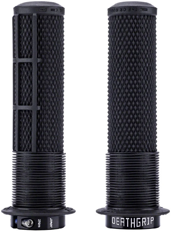 DMR DeathGrip 2 Flanged Grips - Thin Lock-On Black