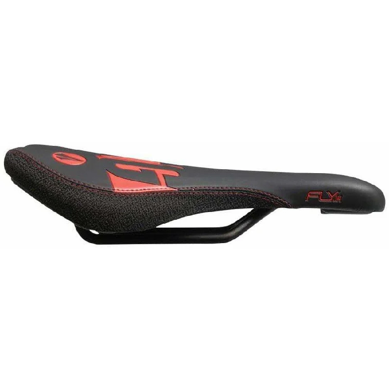 Fly Jr Saddle Steel Rails - Blk/Red