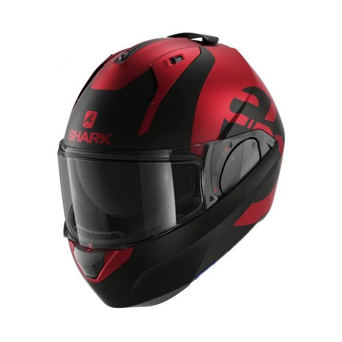 SHARK EVO ES KEDJE MAT HELMET - RED/BLACK