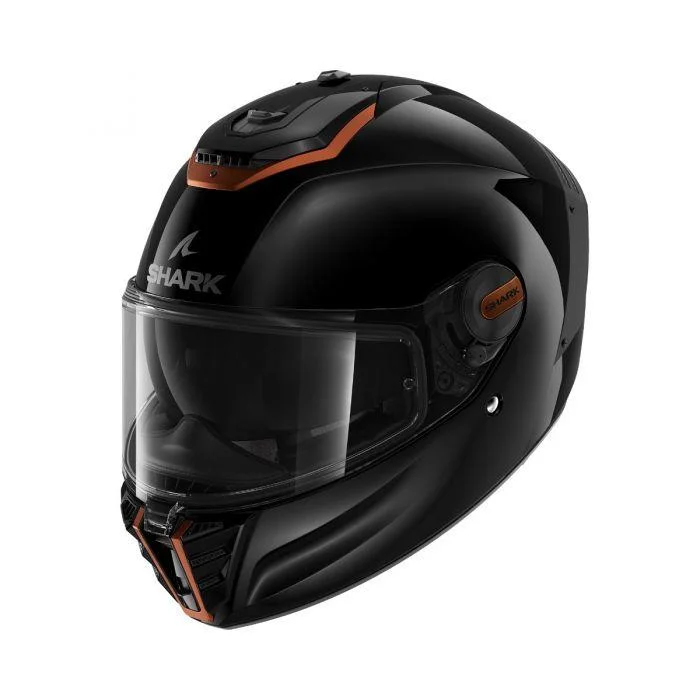 SHARK SPARTAN RS BLANK SP HELMET - GLOSS BLACK