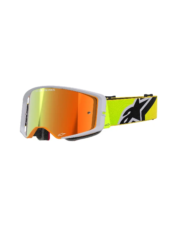 ALPINESTARS SUPERTECH CORP GOGGLES - YELLOW FLUO GREY MIRROR RED