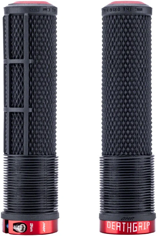 DMR DeathGrip 2 Race Edition Grips - Thin Lock-On Black Flangeless