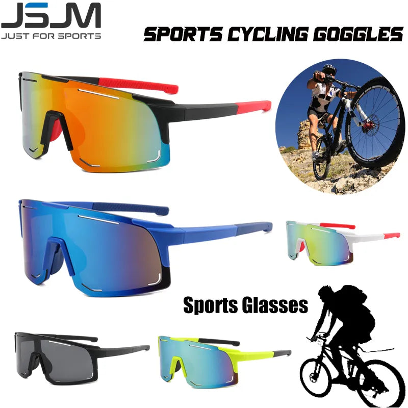 JSJM New Cycling Sunglasses Outdoor Sports Windproof Dustproof Goggles Camping Climbing Fishing Glasses Mountain Bike Eyewear