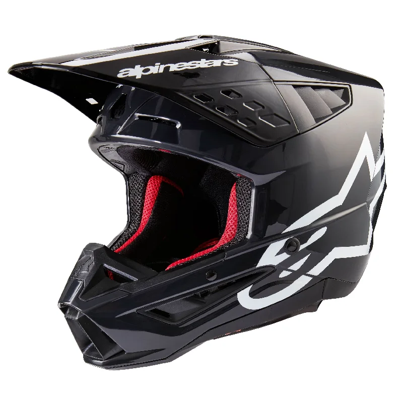 ALPINESTARS 2025 SUPERTECH M5 CORP HELMET - DARK GRAY GLOSSY