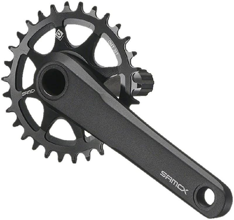 Samox TAM38 Fat Bike Crankset - 175mm 11-Speed 30t Direct Mount Samox 24mm CrMo Crank Spindle For 100mm BB Shell BLK