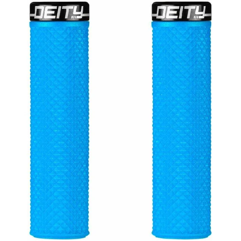 Supracush Bike Handlebar Grips - Blue, Lock-On