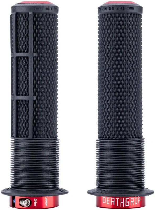 DMR DeathGrip 2 Race Edition Grips - Thin Lock-On Black Flanged