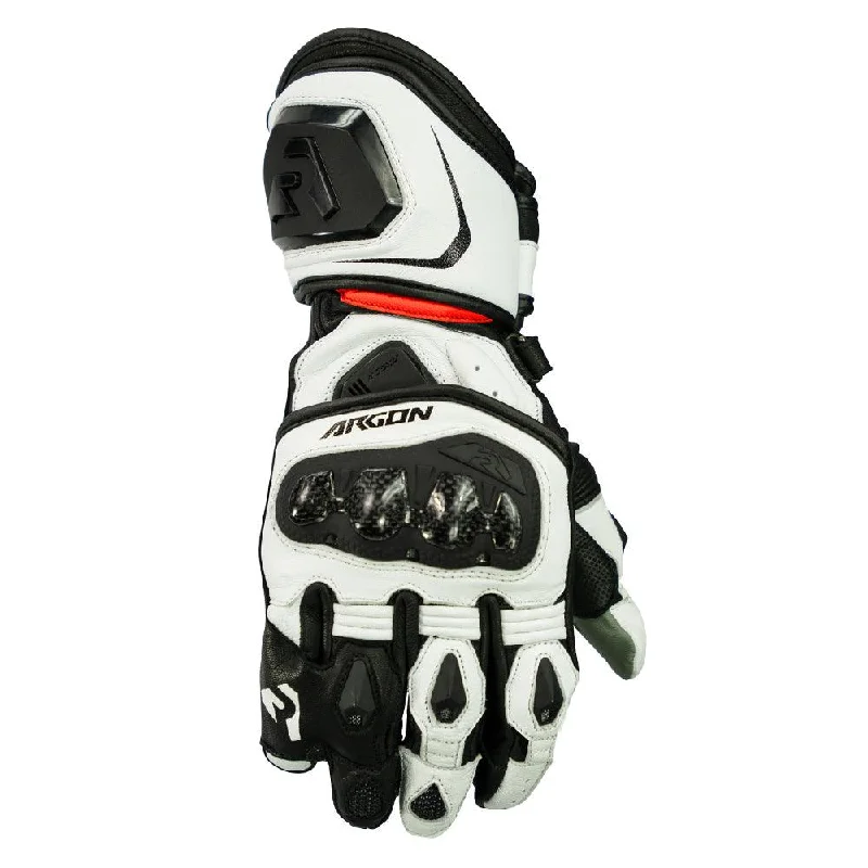 ARGON MISSION GLOVES - WHITE/RED