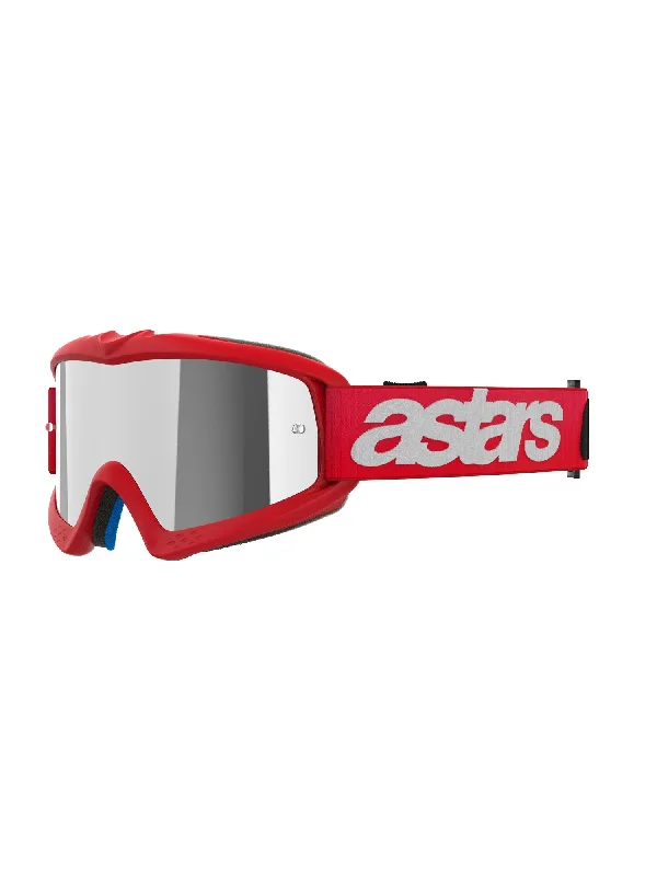 ALPINESTARS VISION YOUTH BLAZE GOGGLES - RED MIRROR SILVER