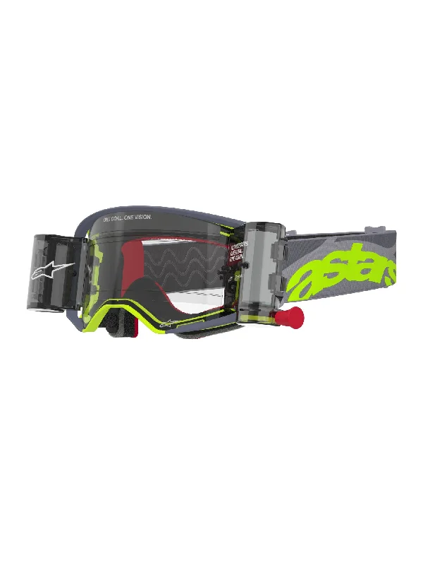 ALPINESTARS SUPERTECH STREAM GOGGLES - GREY FLUO YELLOW CLEAR ROLL-OFF