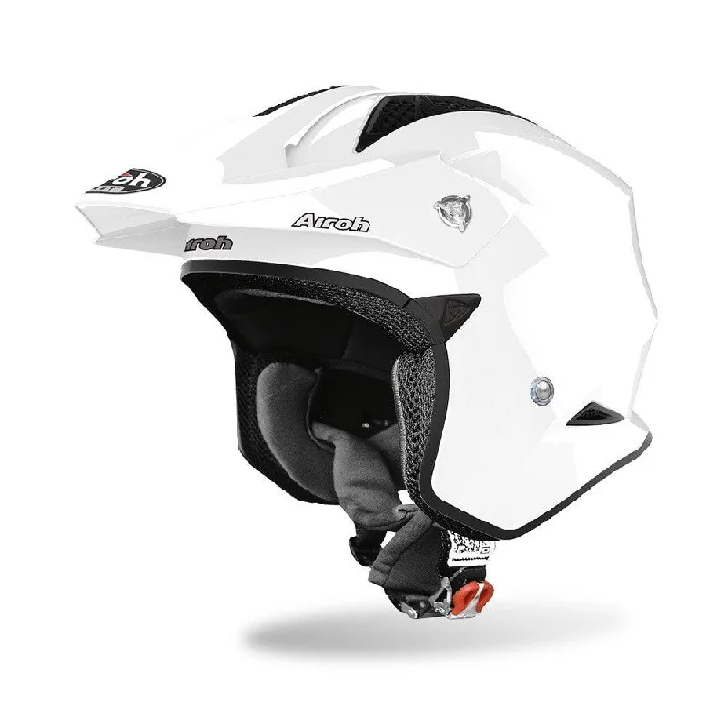 AIROH TRR-S HELMET - SOLID WHITE GLOSS