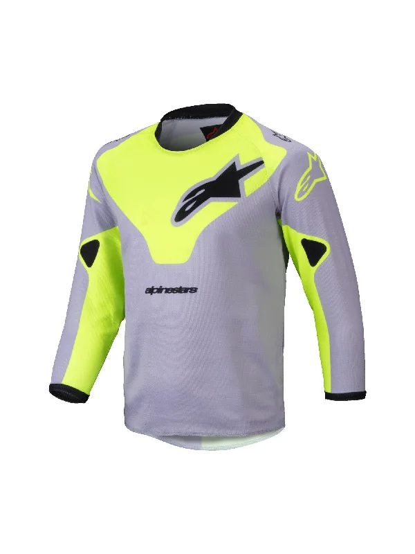 ALPINESTARS 2025 KIDS RACER JERSEY - GREY YELLOW FLUO