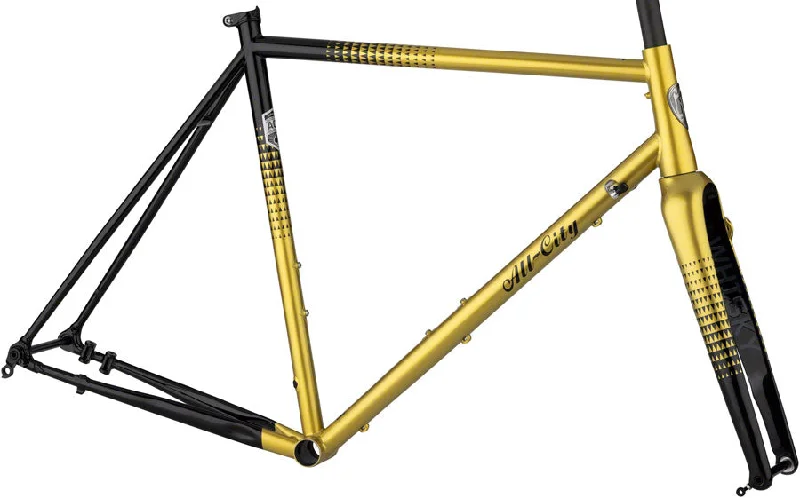 All-City Zig Zag Frameset - 700c Steel Golden Leopard 49cm