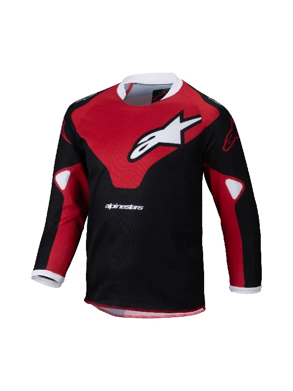 ALPINESTARS 2025 KIDS RACER JERSEY - BLACK BRIGHT RED