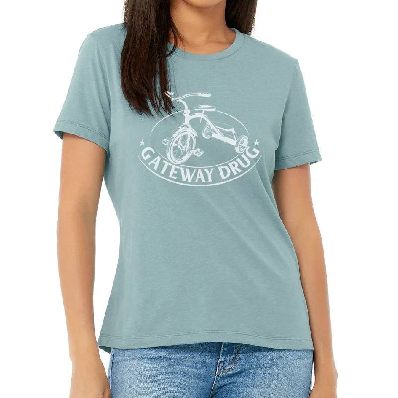 GATEWAY DRUG DESIGN: Ladies' Relaxed Heather CVC Short-Sleeve T-Shirt