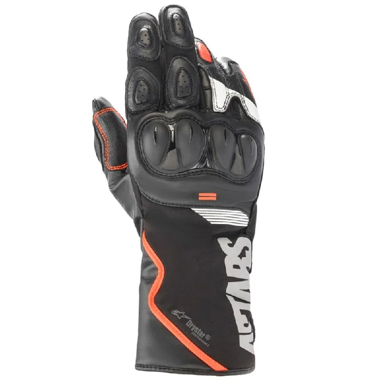 ALPINESTARS SP365 DRYSTAR GLOVES - BLACK/WHITE/RED FLUO