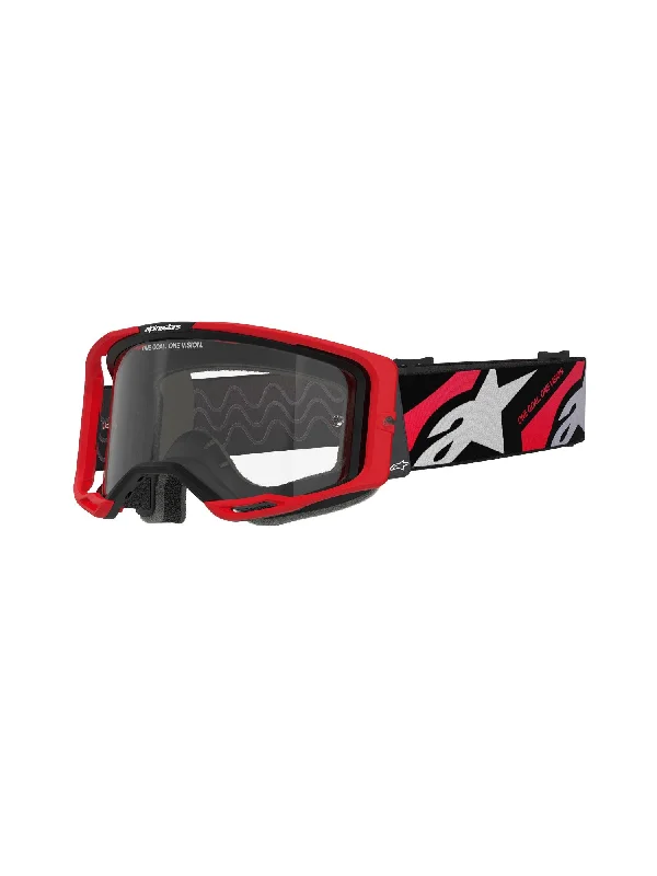 ALPINESTARS VISION 8 LUAR GOGGLES - RED BLACK CLEAR