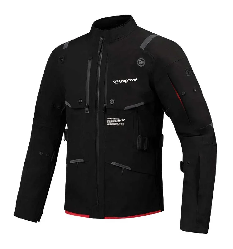 IXON M-SKEID JACKET - BLACK/NEON RED