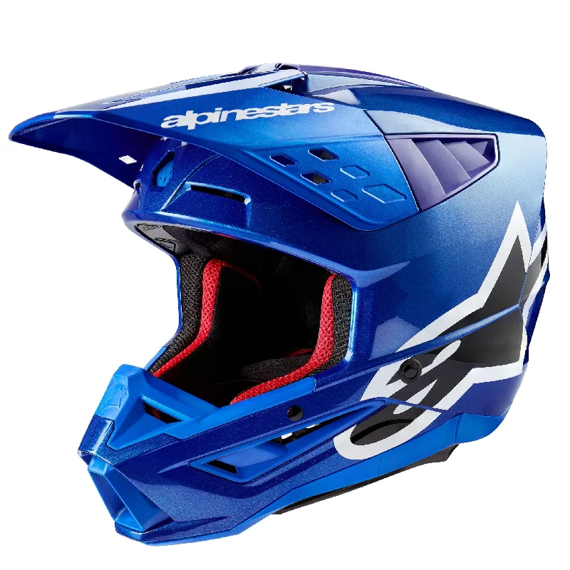 ALPINESTARS 2025 SUPERTECH M5 CORP HELMET - BLUE GLOSSY