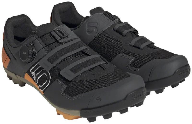 Five Ten Kestrel BOA Mountain Clipless Shoes - Mens Core BLK/Ftwr White/Impact Orange 6